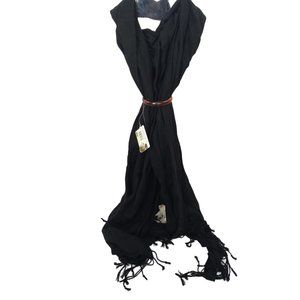 Jolly Jumper Pashmama Nursing Cover Breast Feeding Scarf w/Bracelet Black